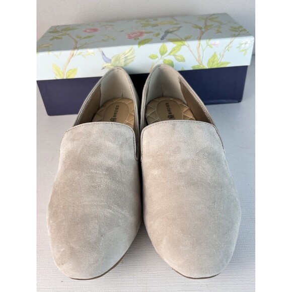 BIRDIES WOMEN'S US SIZE 9.0 Starling Suede Slate Loafer Flat Slip Ons - Picture 3 of 8
